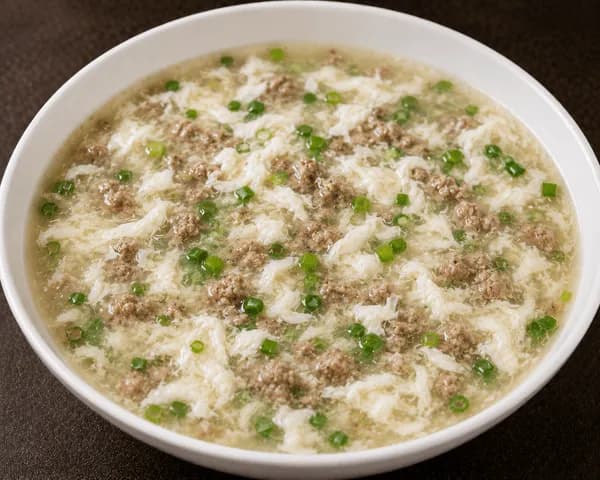 Minced Beef and Egg White Soup