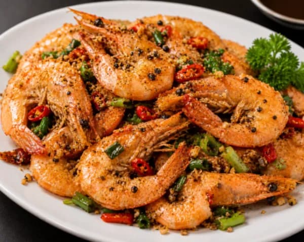 Peppery Salt Prawns (with shell)